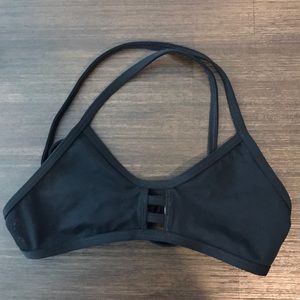 Jolyn Bikini Top “Tomcat” w/front cutout, Black Sm